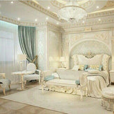 Trueliving  Panel Dark bed Laminated Finish & PU Finish 6Ft *6Ft *1Ft